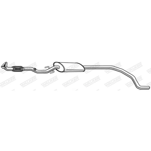 Stredný tlmič výfuku 23383 /WALKER/ - obr. 4