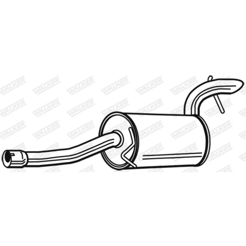 Koncový tlmič výfuku 23887 /WALKER/ - obr. 1