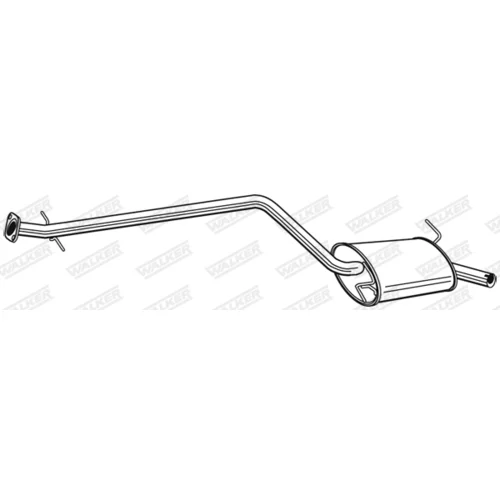 Stredný tlmič výfuku 24067 /WALKER/ - obr. 4