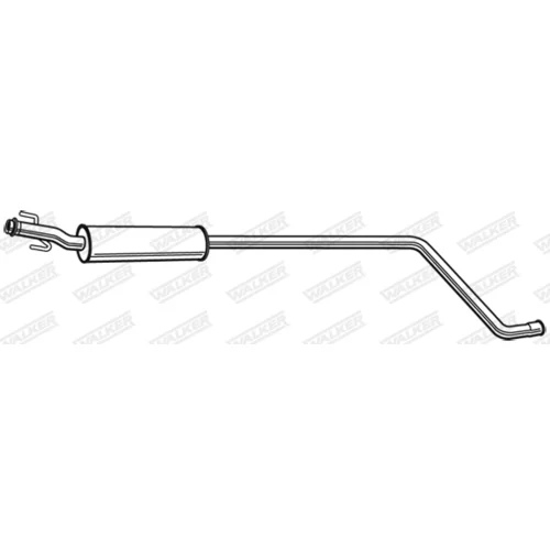 Stredný tlmič výfuku 24138 /WALKER/ - obr. 8