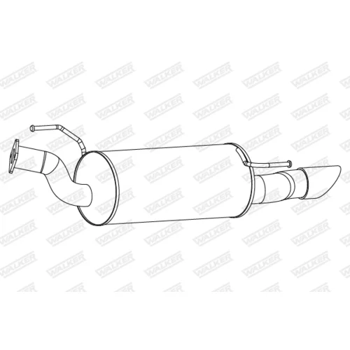 Koncový tlmič výfuku 25286 /WALKER/ - obr. 1