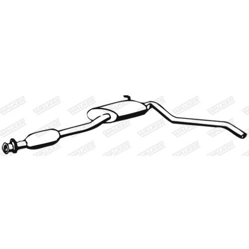 Stredný tlmič výfuku WALKER 02666