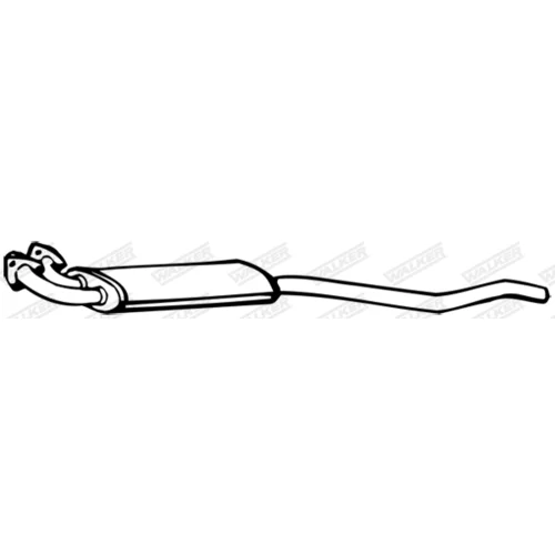 Stredný tlmič výfuku WALKER 14573