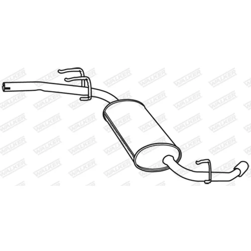 Koncový tlmič výfuku WALKER 21632