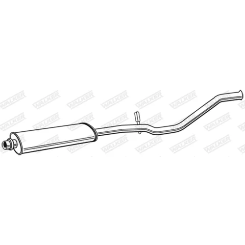 Stredný tlmič výfuku 22618 /WALKER/ - obr. 8
