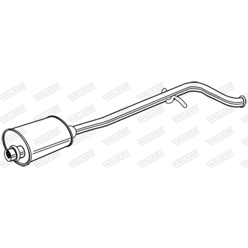 Stredný tlmič výfuku 22705 /WALKER/ - obr. 4