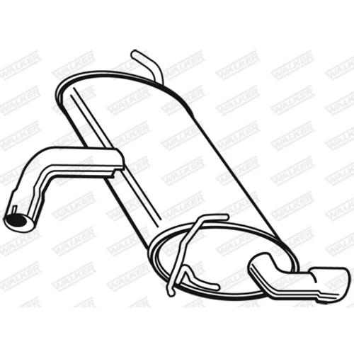 Koncový tlmič výfuku 23006 /WALKER/ - obr. 2