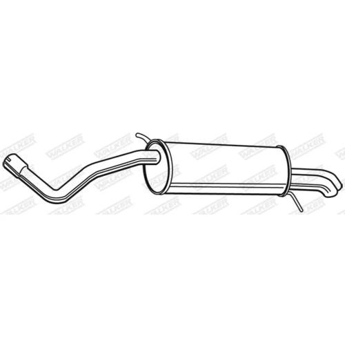 Koncový tlmič výfuku 23208 /WALKER/ - obr. 1