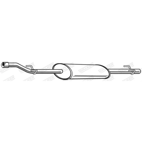 Stredný tlmič výfuku WALKER 23245