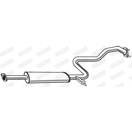 Stredný tlmič výfuku WALKER 23493