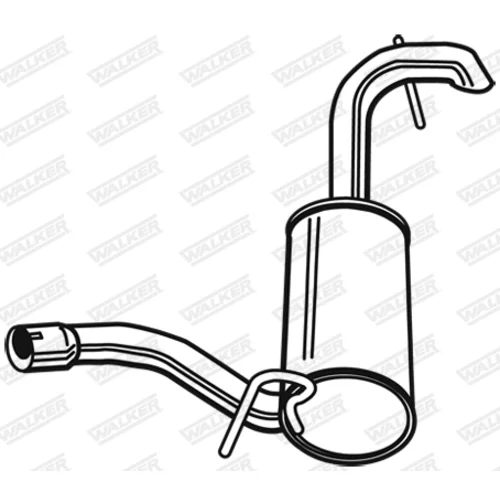 Koncový tlmič výfuku 23888 /WALKER/ - obr. 1
