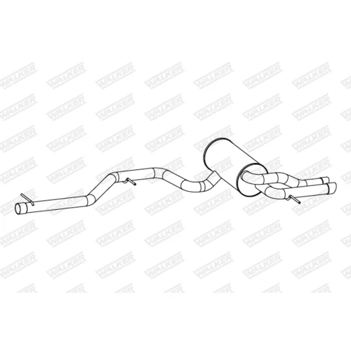 Koncový tlmič výfuku 24106 /WALKER/ - obr. 4
