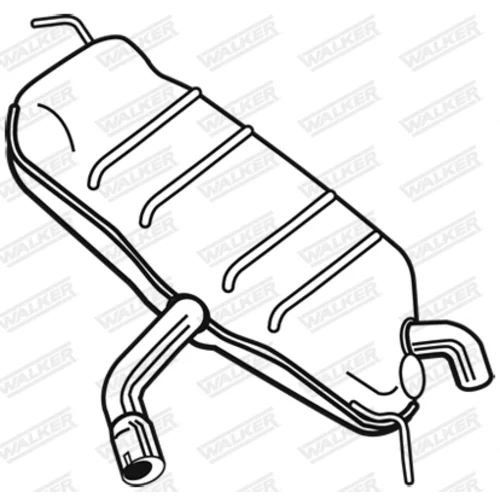Koncový tlmič výfuku 25089 /WALKER/ - obr. 8