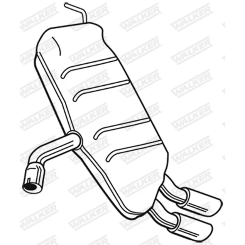 Koncový tlmič výfuku 25119 /WALKER/ - obr. 4
