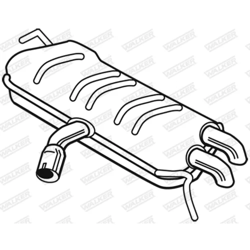 Koncový tlmič výfuku 25125 /WALKER/ - obr. 4