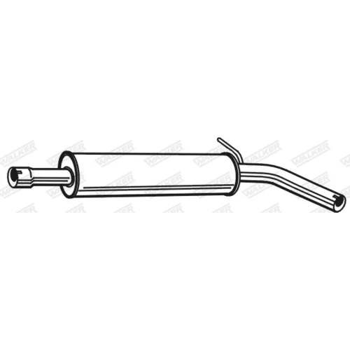 Stredný tlmič výfuku 25207 /WALKER/ - obr. 2