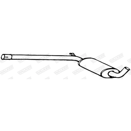Stredný tlmič výfuku 70524 /WALKER/ - obr. 8