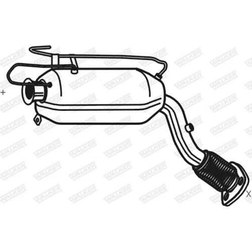 Filter sadzí/pevných častíc výfukového systému 93273 /WALKER/ - obr. 4