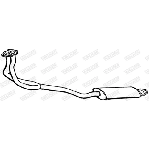 Stredný tlmič výfuku 14569 /WALKER/ - obr. 1