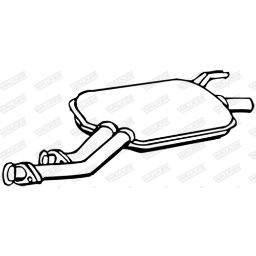 Stredný tlmič výfuku WALKER 15308