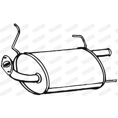 Koncový tlmič výfuku WALKER 16596