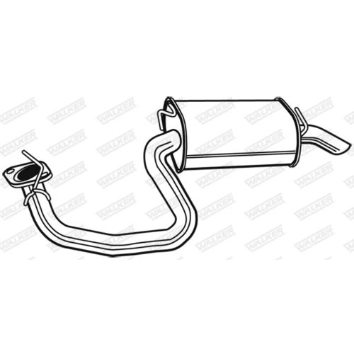 Koncový tlmič výfuku 24142 /WALKER/ - obr. 1