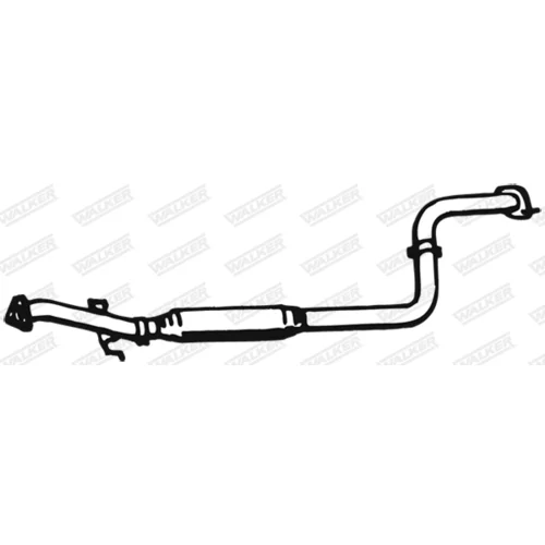 Stredný tlmič výfuku WALKER 17798