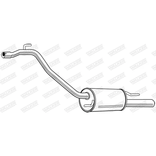 Koncový tlmič výfuku 21291 /WALKER/ - obr. 1