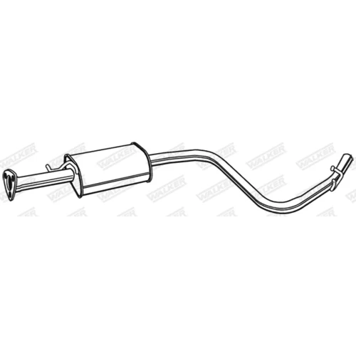Stredný tlmič výfuku WALKER 21372