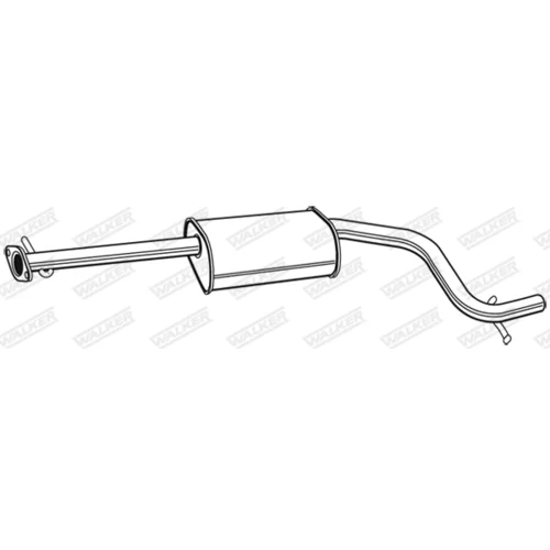 Stredný tlmič výfuku WALKER 22261