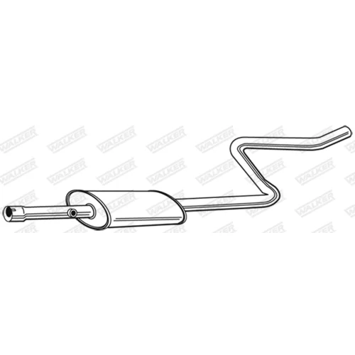 Stredný tlmič výfuku 23663 /WALKER/ - obr. 8