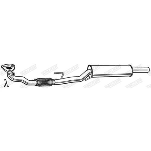 Stredný tlmič výfuku 23685 /WALKER/ - obr. 8