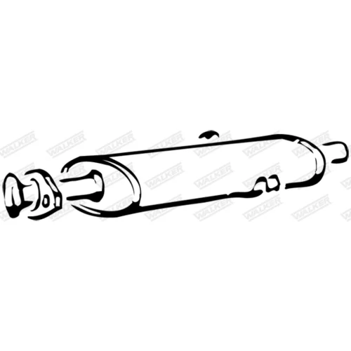 Stredný tlmič výfuku 70100 /WALKER/ - obr. 8