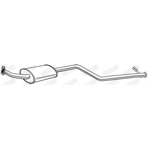 Stredný tlmič výfuku 72182 /WALKER/ - obr. 1
