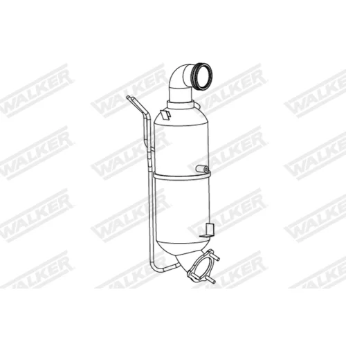 Filter sadzí/pevných častíc výfukového systému 73411 /WALKER/ - obr. 1