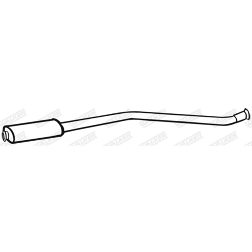 Stredný tlmič výfuku WALKER 17531