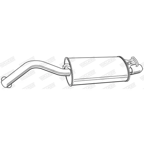 Koncový tlmič výfuku WALKER 17869