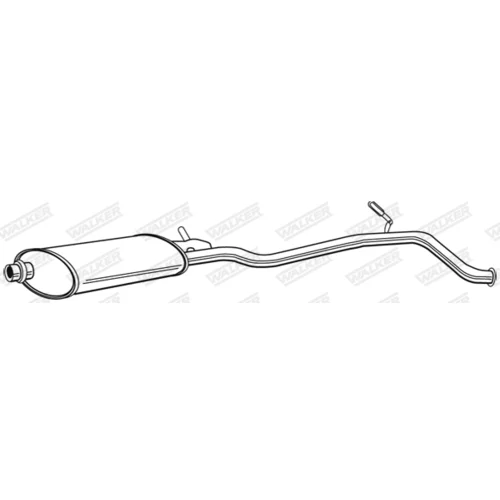 Stredný tlmič výfuku 22369 /WALKER/ - obr. 1
