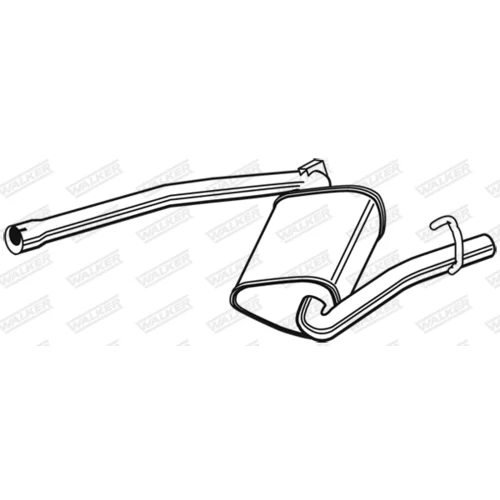 Stredný tlmič výfuku 23054 /WALKER/ - obr. 4