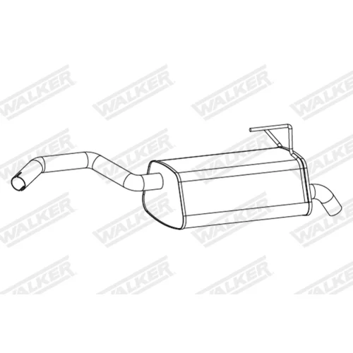 Koncový tlmič výfuku 24411 /WALKER/ - obr. 1