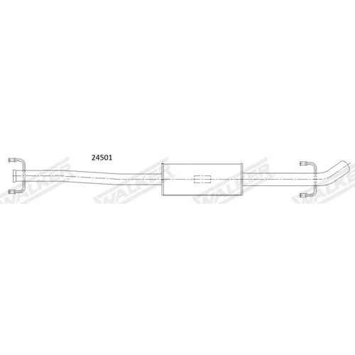 Koncový tlmič výfuku 24501 /WALKER/ - obr. 4