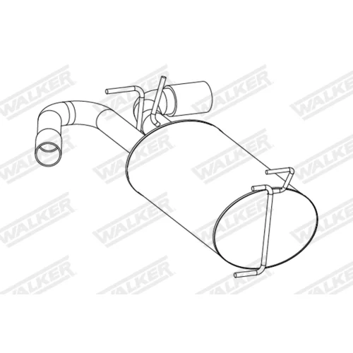 Koncový tlmič výfuku 25267 /WALKER/ - obr. 2