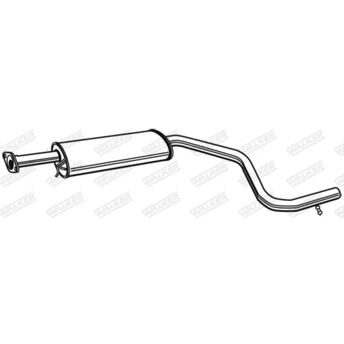Stredný tlmič výfuku 70135 /WALKER/ - obr. 8