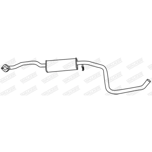 Stredný tlmič výfuku 70200 /WALKER/ - obr. 8