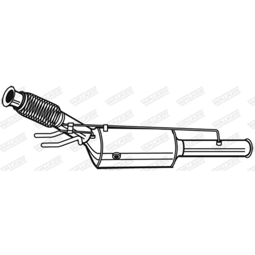 Filter sadzí/pevných častíc výfukového systému 73158 /WALKER/ - obr. 4