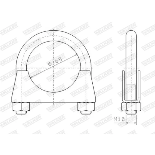 Svorka výfukového systému 80339 /WALKER/ - obr. 8