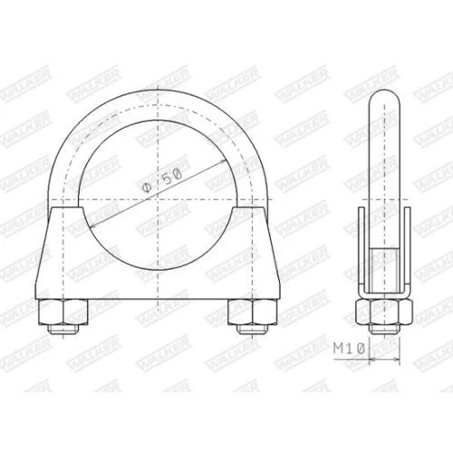 Svorka výfukového systému 82346 /WALKER/ - obr. 8