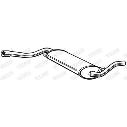 Stredný tlmič výfuku 04165 /WALKER/ - obr. 8