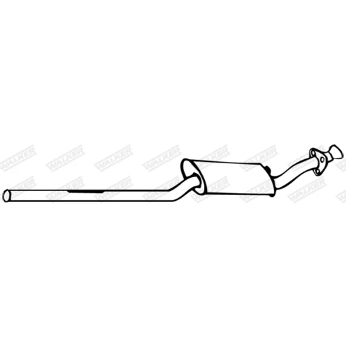 Stredný tlmič výfuku WALKER 13962