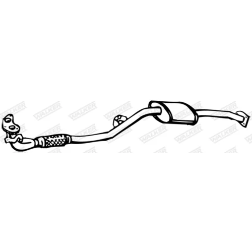 Predný tlmič výfuku WALKER 14145
